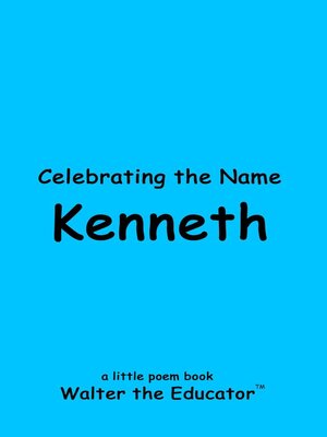 cover image of Celebrating the Name Kenneth